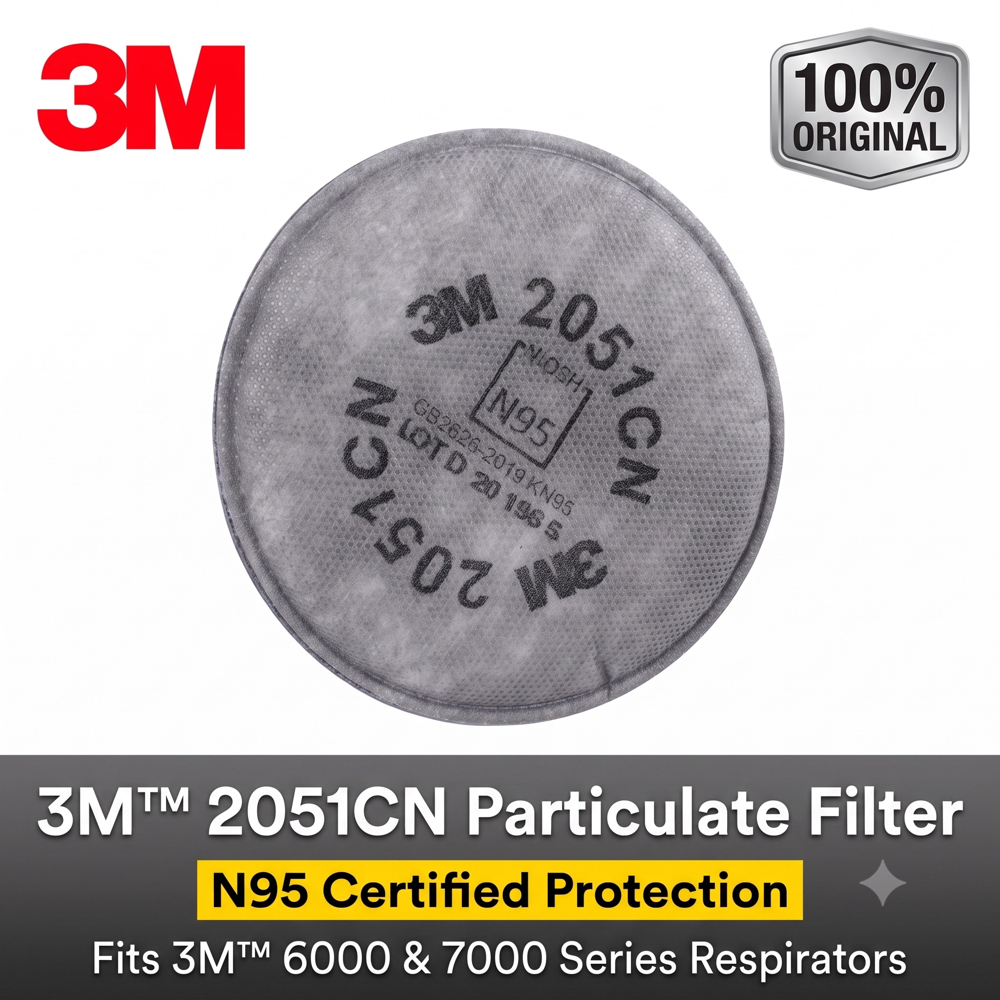 Filter Replacement N95 - 3M 2051CN N95 미립자 필터 면