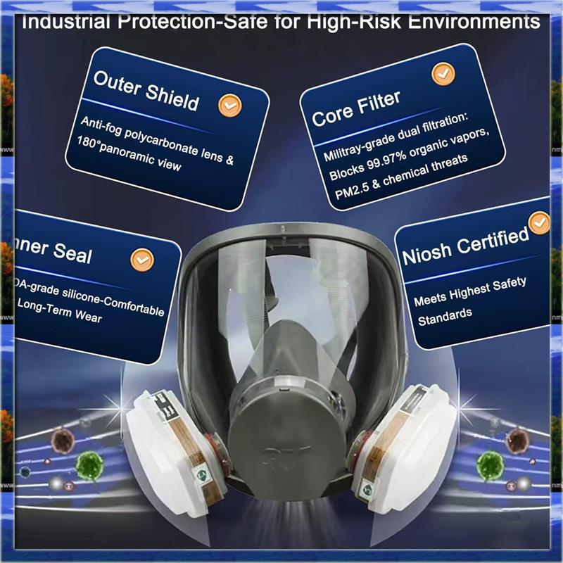 Dust Mask Construction - LJL 재사용 가능한 전면 호흡기 마스크