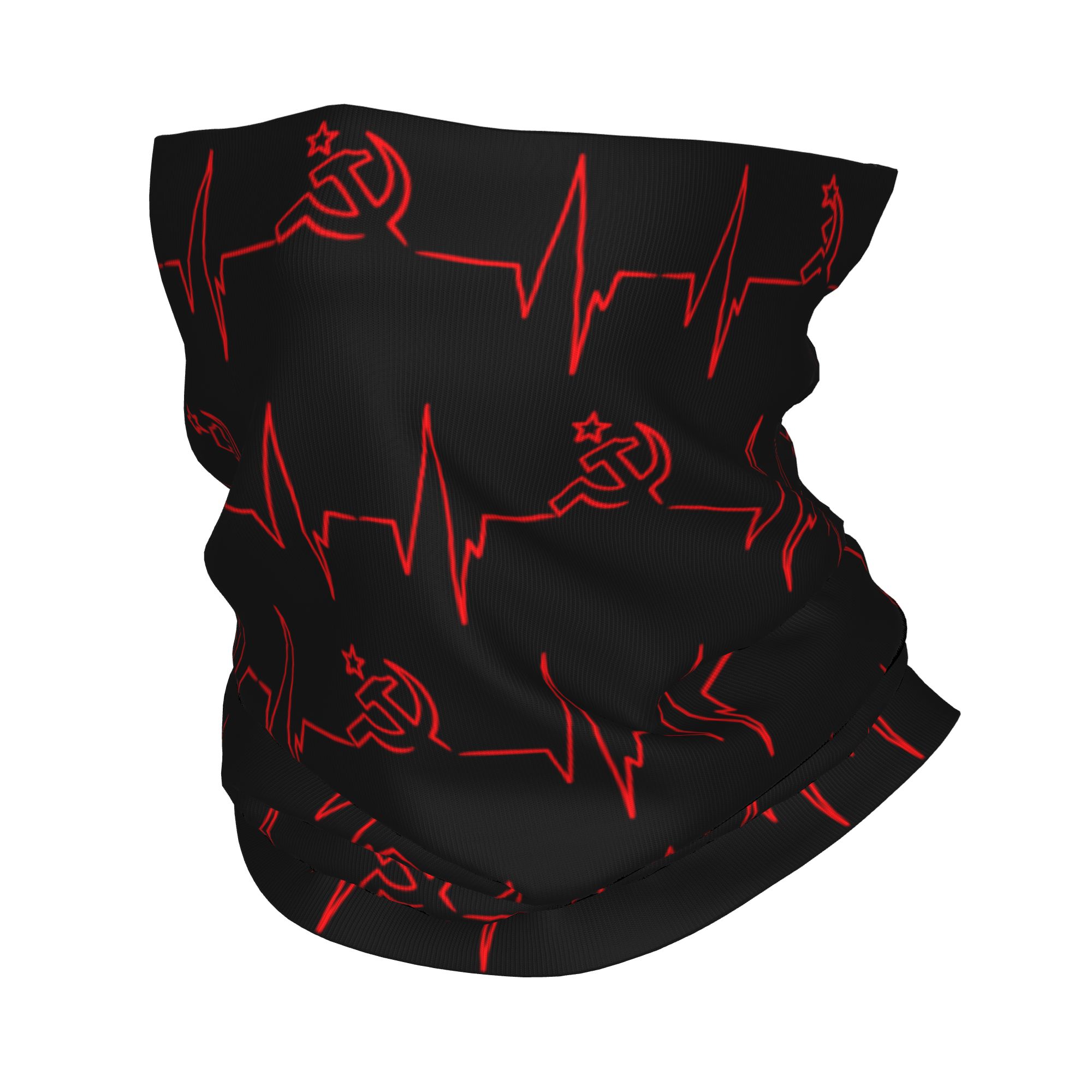 Neck Gaiter Face Cover - 커스텀 하트비트 러시아 국기 러시아 소련