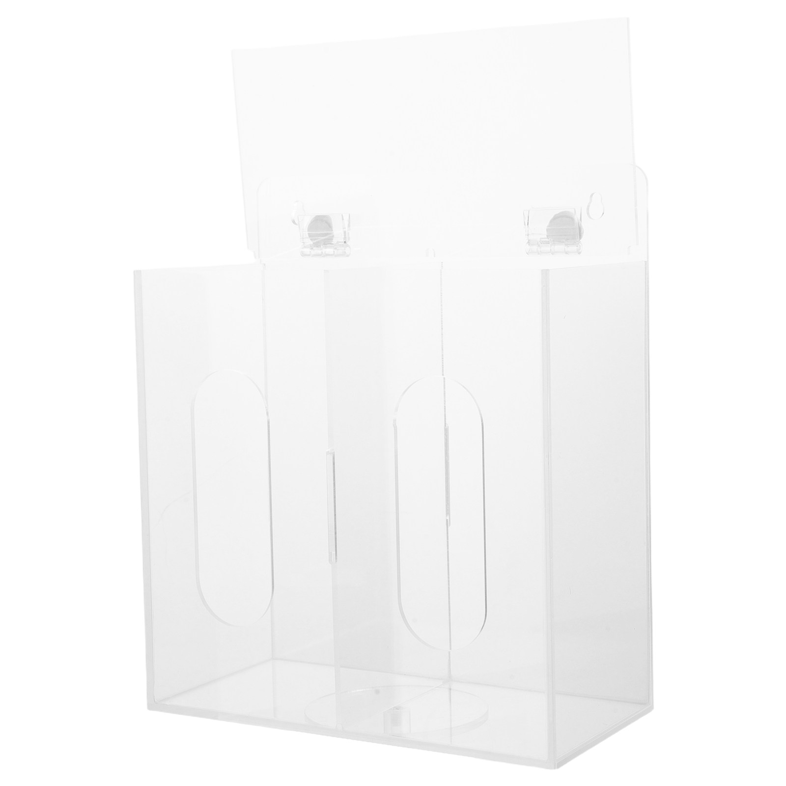 Face Mask Storage Box - 투명 아크릴 마스크 보관함 이중 수납칸