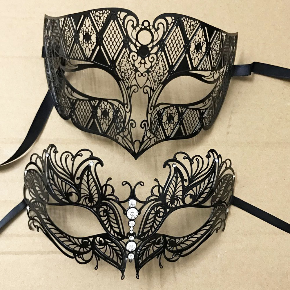 Black Face Mask Pack - 럭셔리 실버 남성 여성 연인 커플