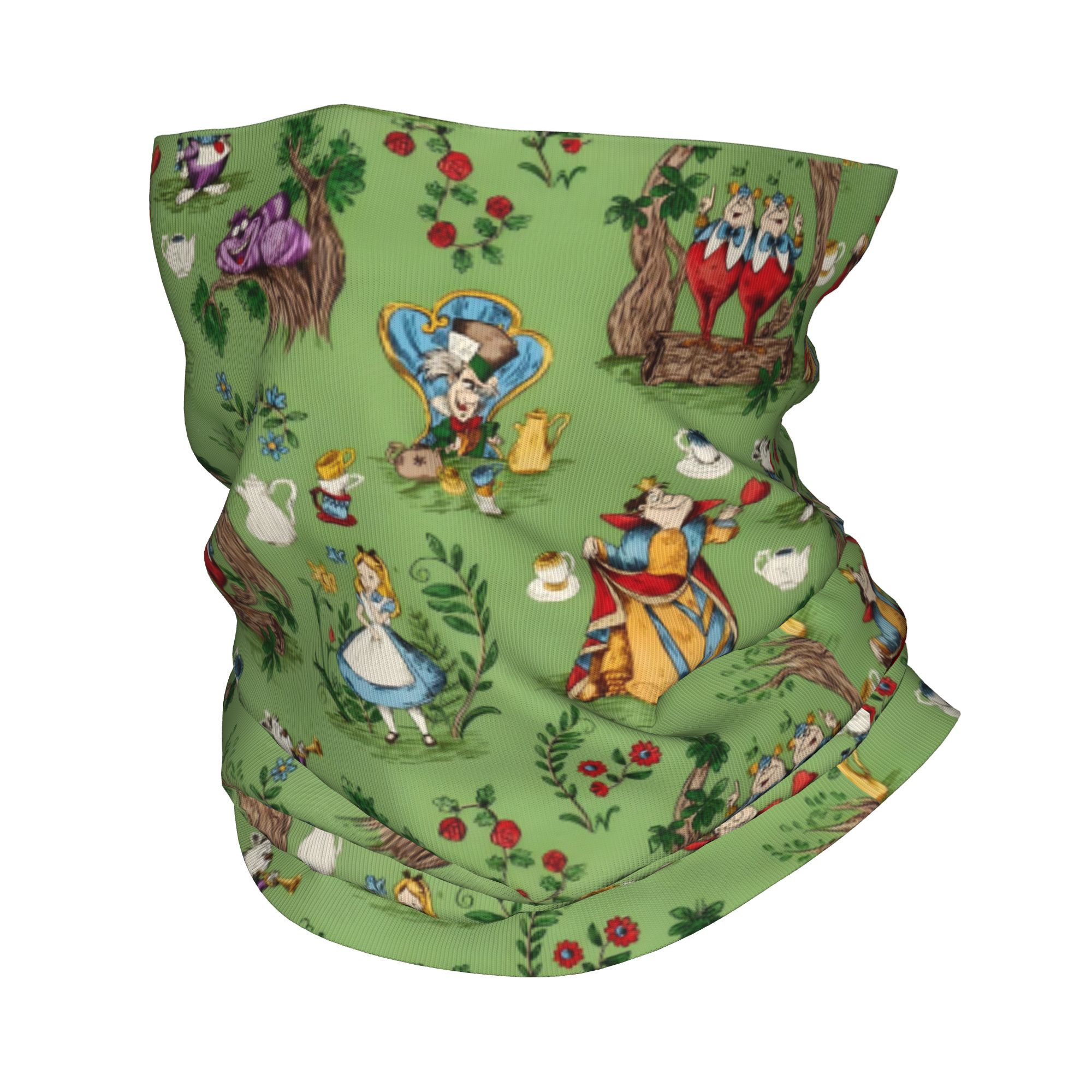 Neck Gaiter Face Cover - 맞춤형 A-앨리스 인 원더랜드 반다나 넥