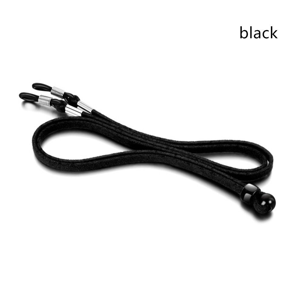 Mask Lanyard Adjustable - 패션 하이 엘라스티시티 가죽 마스크 끈