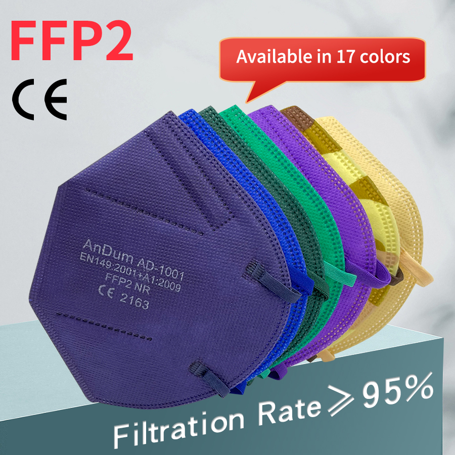 Respirator Half Face - 5PCS FFP2 마스크 CE 승인 필터링