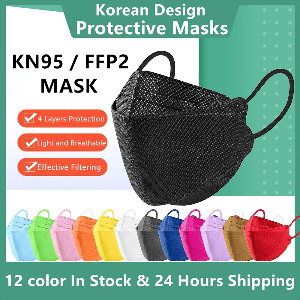 Disposable Surgical Mask - 10-100PCS 마스카라 FFP2 페이스 마스크 CE