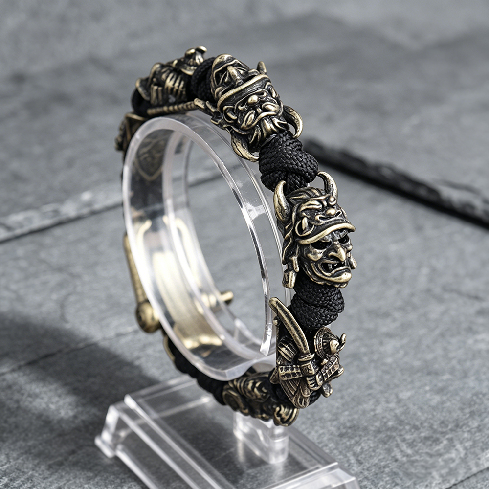 Mask Lanyard Adjustable - 남성용 새로운 Hannya 마스크 끈 팔찌