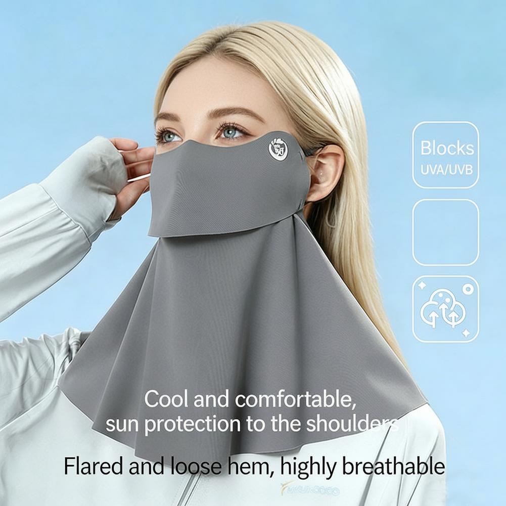 Sports Mask Breathable - UPF50+ 냉각 자외선 차단 페이스 넥