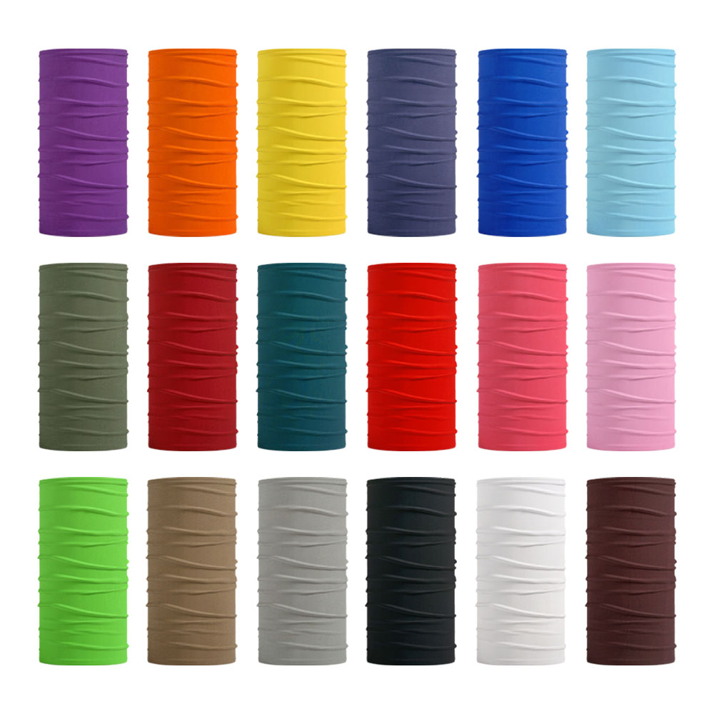 Neck Gaiter Face Cover - 원활한 솔리드 컬러 반다나 남성 여성