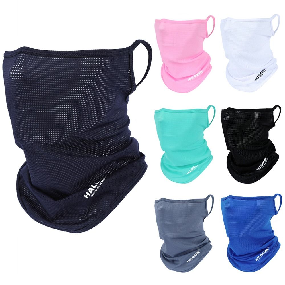 Sports Mask Breathable - 여름 얼음 실크 태양 보호 자전거