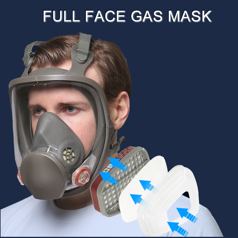 Dust Mask Construction - 스프레이 페인팅 연마 작업 안전을위한 듀얼