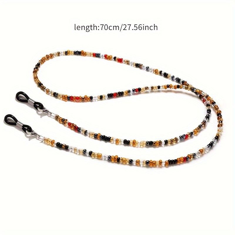 보헤미안 스타일 비즈 안경줄, 조절 가능한 미끄럼 방지 - Mask Lanyard Adjustable 리뷰 및 가격