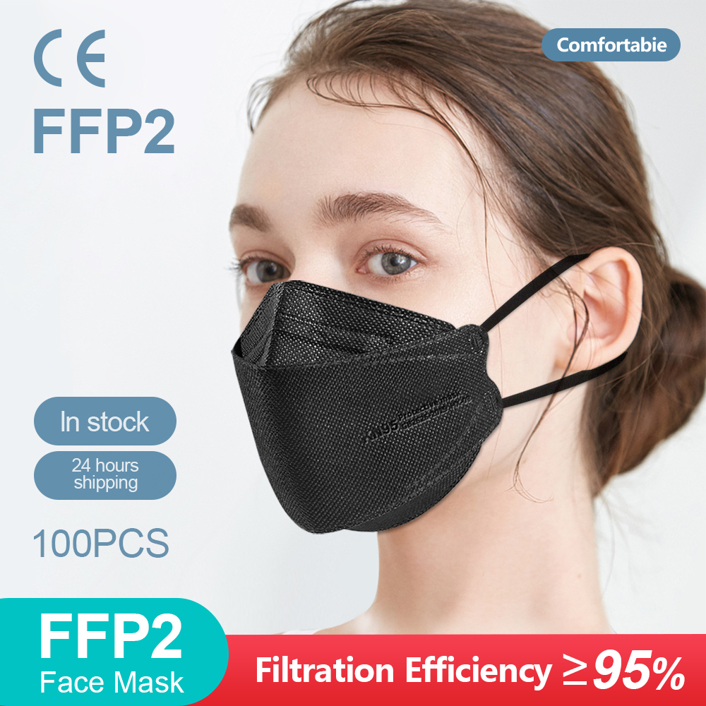 성인용 물고기 모양 인증 KN95 FFP2 마스크 4겹 - Disposable Surgical Mask 리뷰 및 가격