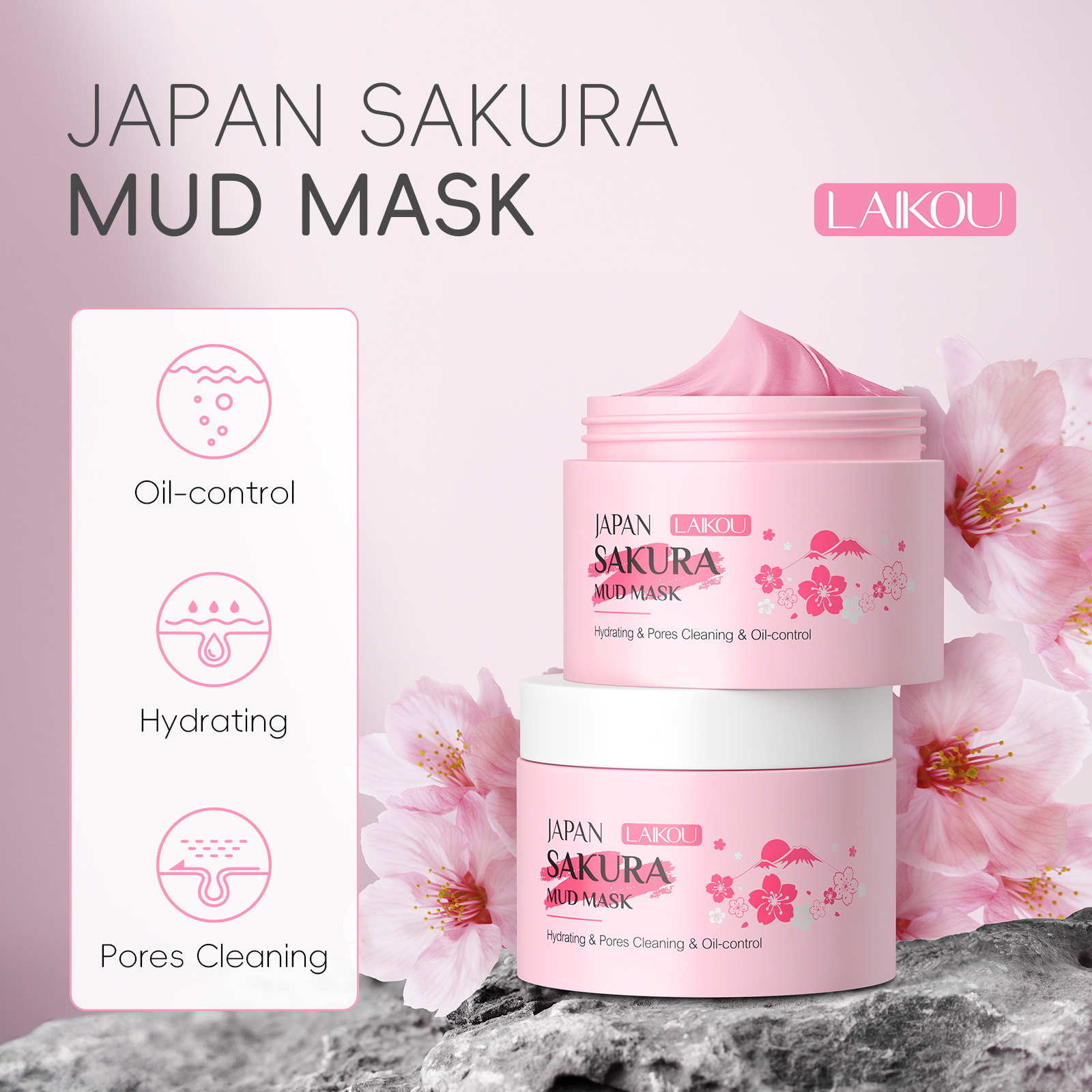 라이코우 사쿠라 클레이 마스크 25g/90g 딥 클렌징 - Dust Mask Construction 리뷰 및 가격