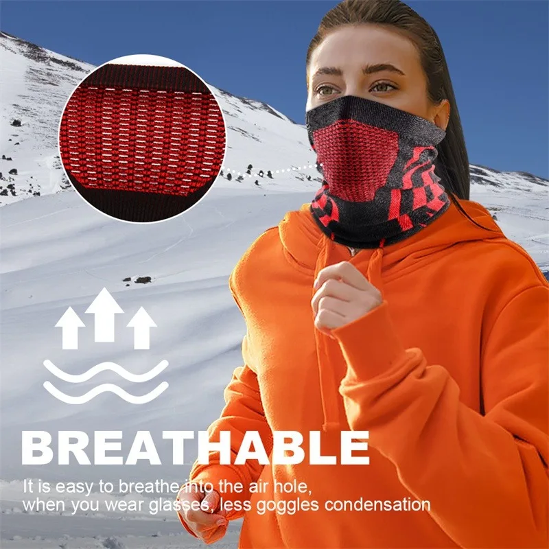 색상 겨울 통기성 편안한 열 니트 스카프 얼굴 커버 목 - Sports Mask Breathable 리뷰 및 가격