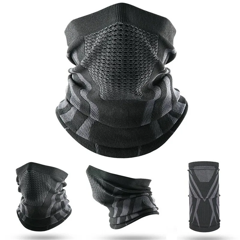 색상 겨울 통기성 편안한 열 니트 스카프 얼굴 커버 목 - Sports Mask Breathable 리뷰 및 가격