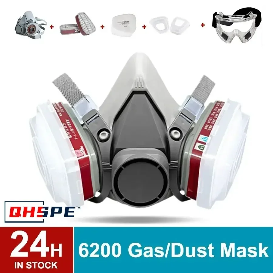 재사용 가능한 정품 6200 호흡기, 하프 페이스 커버 - Dust Mask Construction 리뷰 및 가격