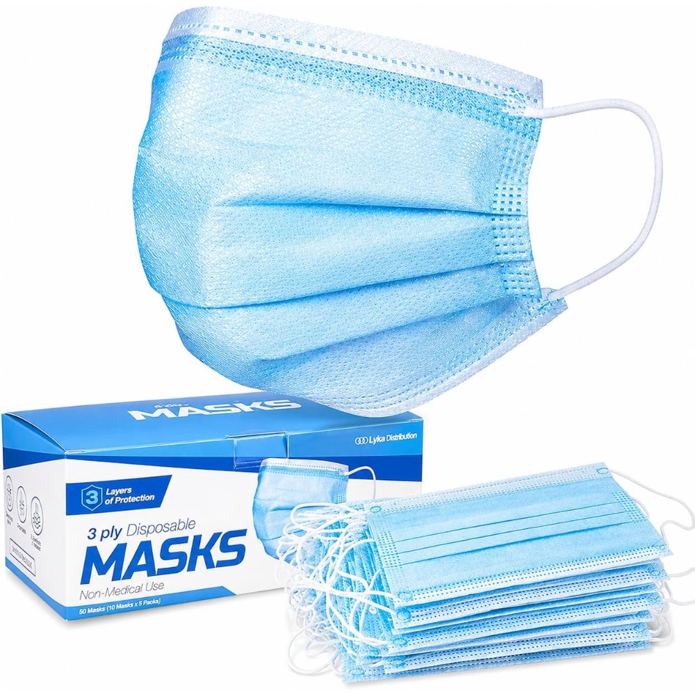 페이스 마스크 - 고품질 블루 일회용 마스크 - 3겹  - Disposable Mask Blue 리뷰 및 가격