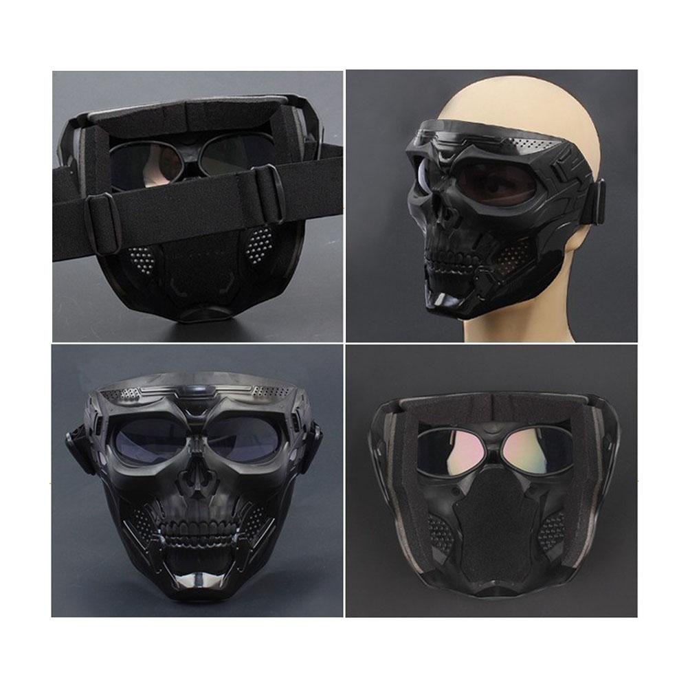 창의적인 해골 오토바이 라이딩 마스크, 레트로 할리 마 - Mask Lanyard Adjustable 리뷰 및 가격