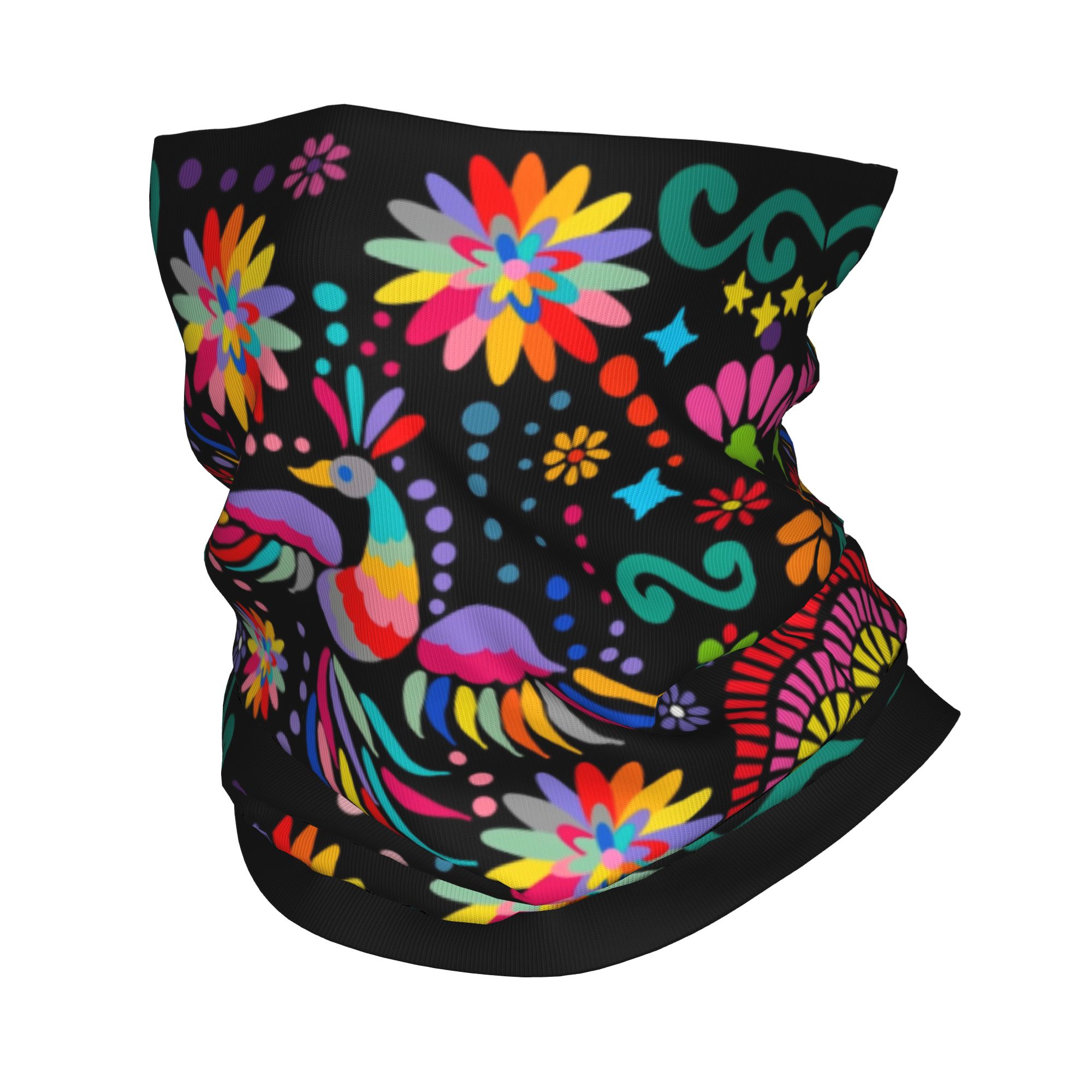 맞춤형 멕시코 플로럴 플라워 텍스타일 반다나 넥 워머  - Neck Gaiter Face Cover 리뷰 및 가격