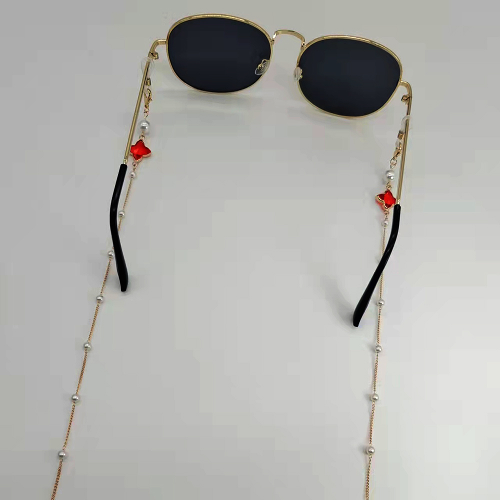 여성 안경 체인 플라스틱 구슬 하트 컬러 크리스탈 매력 - Mask Chain Holder 리뷰 및 가격