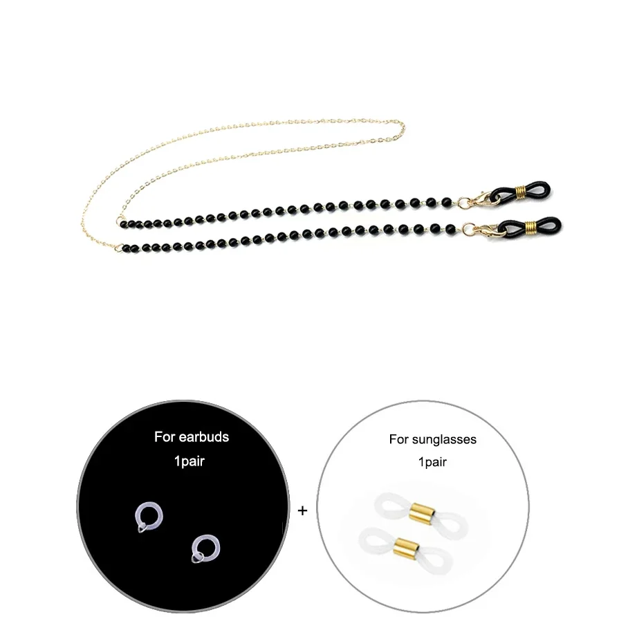 크리스탈 비즈 체인 마스크 끈 패션 투명 스톤 마스크  - Mask Chain Holder 리뷰 및 가격