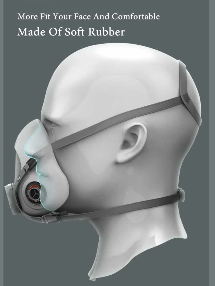 하프 페이스 6200 먼지 가스 마스크 화학 호흡기 듀 - Dust Mask Construction 리뷰 및 가격
