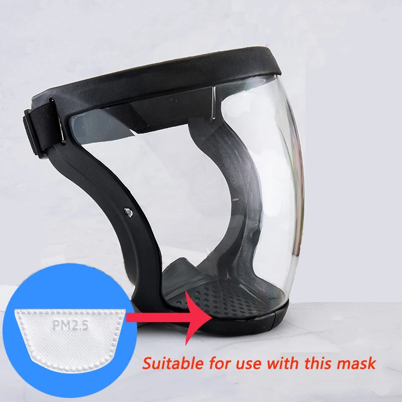 풀 페이스 실드 방풍 방진 마스크 ​​물 튀김 방지 안 - Anti Pollution Mask 리뷰 및 가격