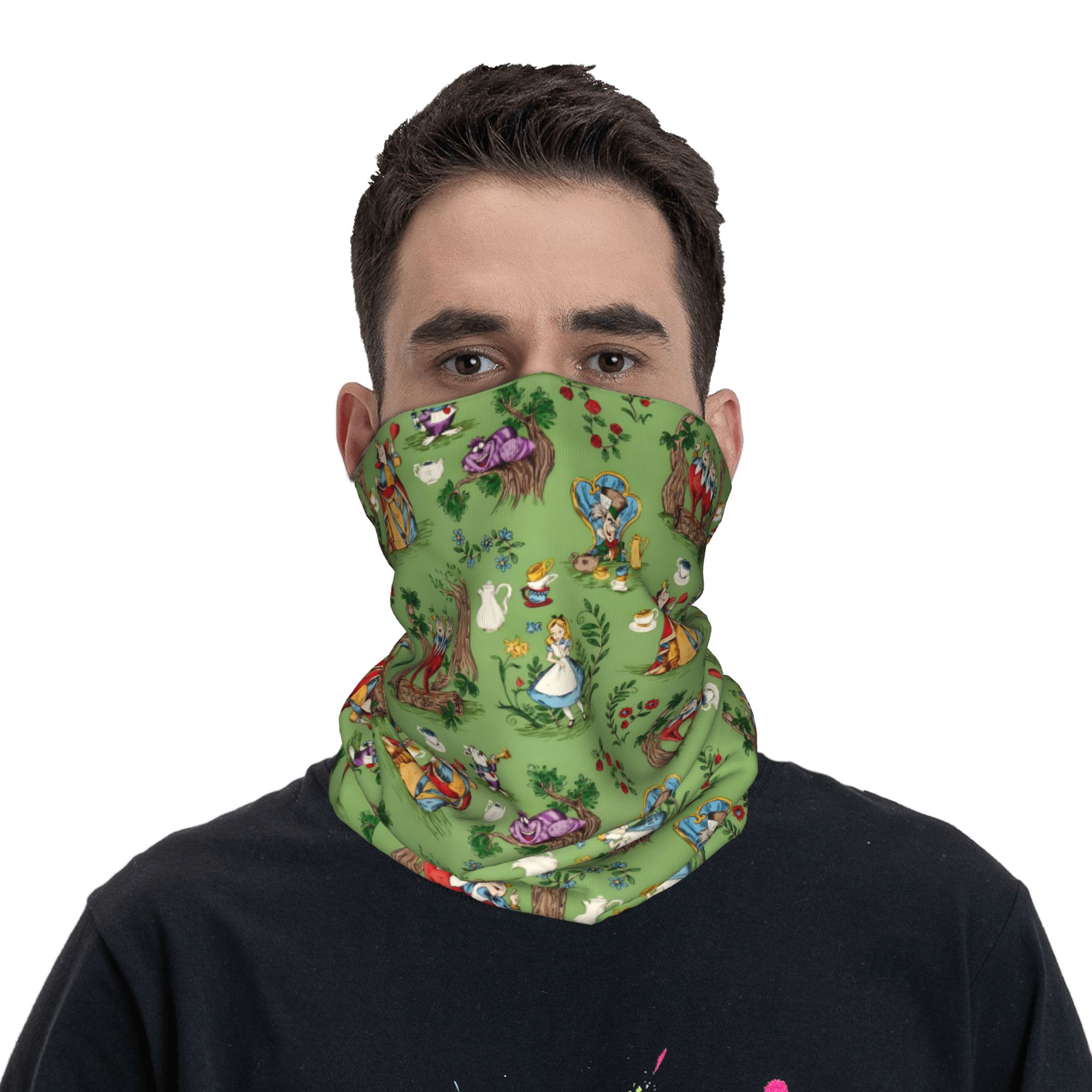 맞춤형 A-앨리스 인 원더랜드 반다나 넥 워머 남녀 겨 - Neck Gaiter Face Cover 리뷰 및 가격