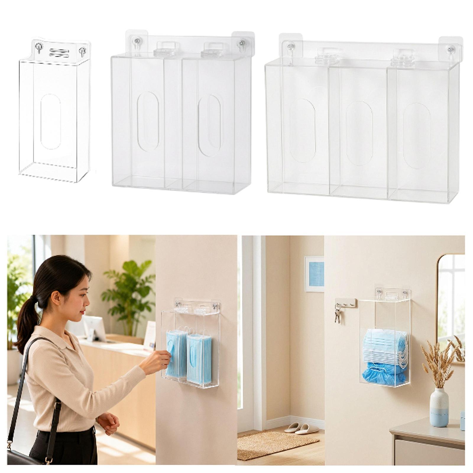 공간 절약형 아크릴 글러브 박스 홀더 벽걸이형 보관 케 - Face Mask Storage Box 리뷰 및 가격