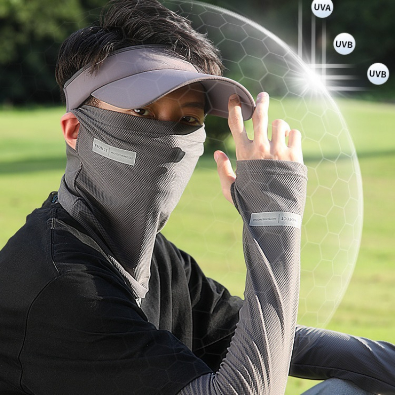 태양 UV 차단 팔 슬리브, 쿨링 아이스 실크 페이스  - Sports Mask Breathable 리뷰 및 가격