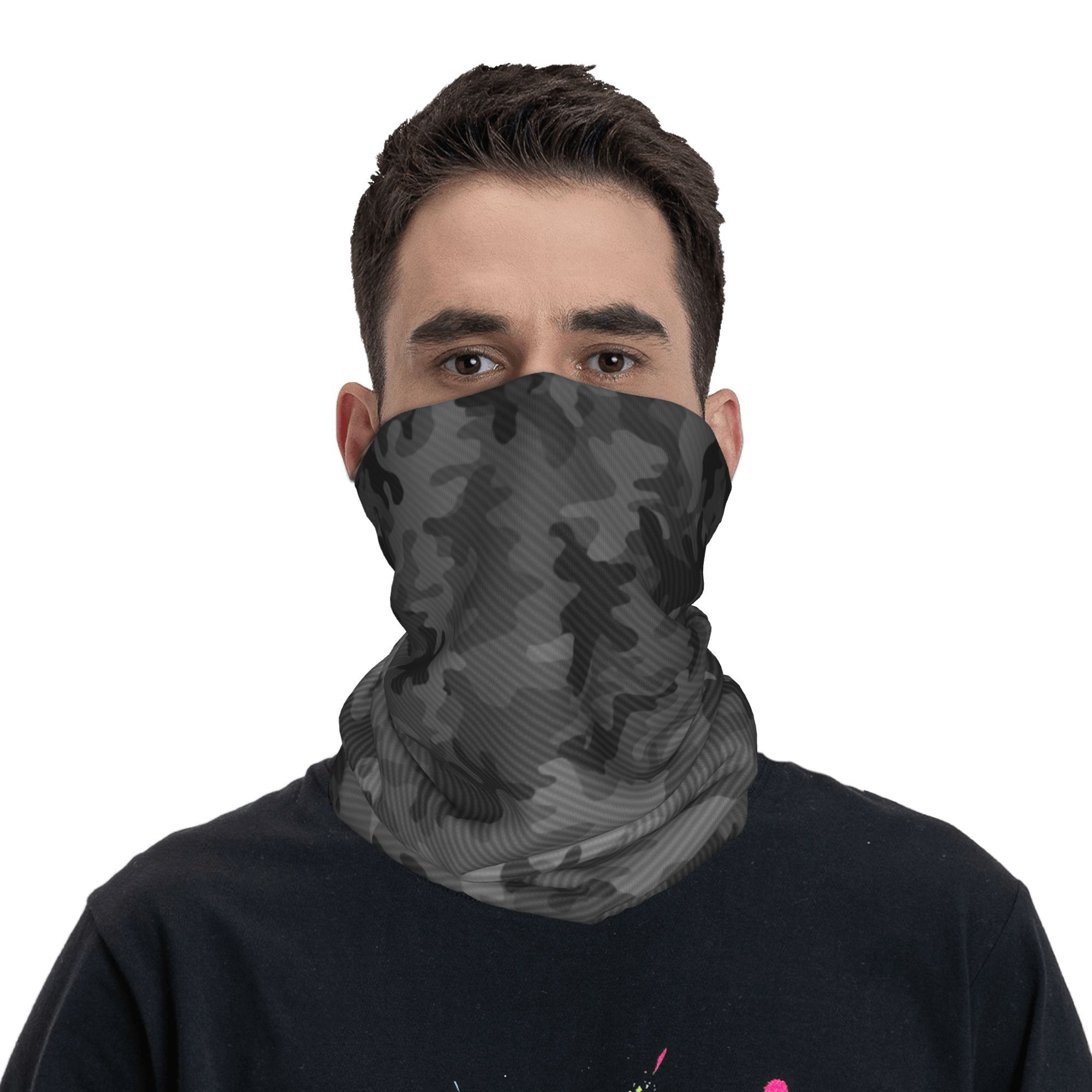 커스텀 카본 카모 반다나 넥 게이터 UV 차단 페이스  - Neck Gaiter Face Cover 리뷰 및 가격